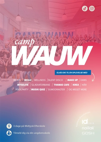 Camp Wauw for piger fra 13 - 17 år  - Klik for at tilmelde dig