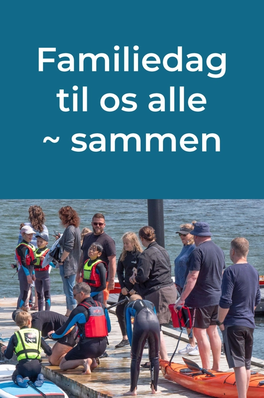 Mennesker på bådbro 